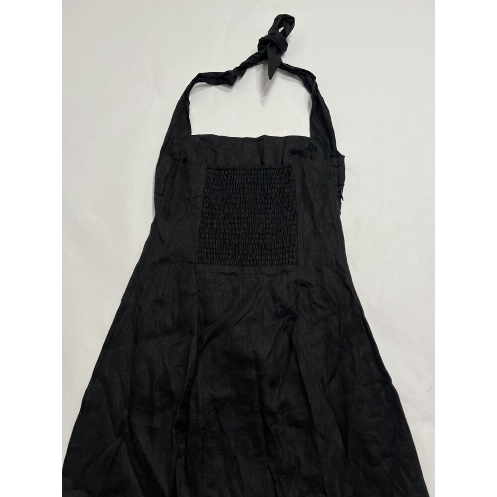 MONDAY Swimwear Montserrat Dress in Black Linen - Picture 6 of 9